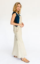 Surya Australia Ethical Cotton Overall Maxi Dress from Nepal - Oatmeal