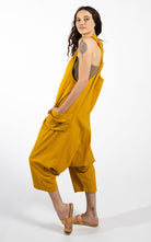 Surya Australia Ethical Cotton 'Bahini' Overalls Dungarees made in Nepal - Mustard