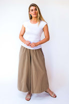 Surya Australia Cotton palazzo Pants - Sand