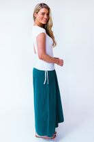 Surya Australia Ethical Cotton Palazzo Pants made in Nepal - Turquoise