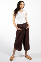 Surya Australia Short Fisherman Pants made in Nepal - Chocolate