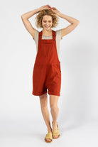 Surya Cotton Short Overalls (Dungarees) made in Nepal - Rust