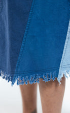 Surya Australia Cotton 'Freya' Skirt made in Nepal - Blue