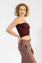 Surya Strapless Tube Top made in Nepal - Wine