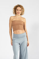 Surya Strapless Tube Top made in Nepal - Sand