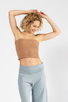 Surya Strapless Tube Top made in Nepal - Sand