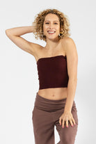 Surya Strapless Tube Top made in Nepal - Wine