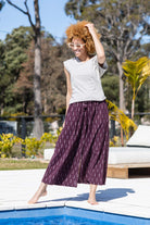 Surya Australia Cotton Lounge Pants made in Nepal - Wine