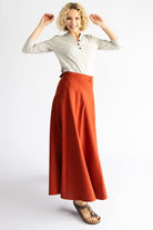 Surya Australia Ethical Cotton Wrap Skirt made in Nepal - Rust