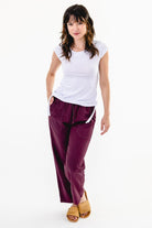 Surya Australia Ethical Cotton 'Dani' Pants made in Nepal - Wine