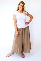 Surya Australia Cotton palazzo Pants - Sand