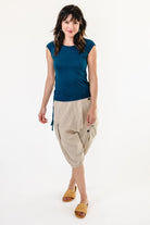 Surya Australia Ethical Cotton Drop Crotch Shorts made in Nepal - Oatmeal