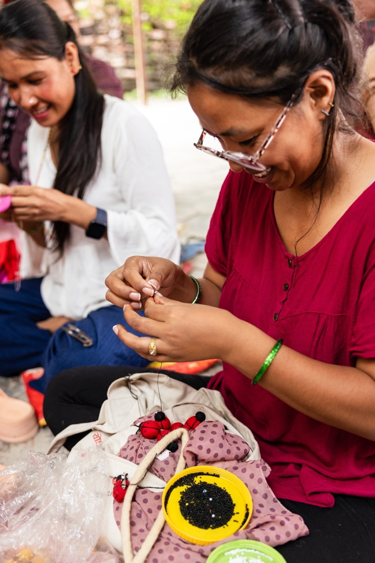 Surya Australia Ethical Felt Ladybeetles made in Nepal