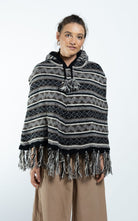 Surya Australia Ethical Wool Poncho made in Nepal - Grey