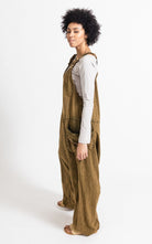 Surya Australia Ethical Cotton 'Bahini' Overalls made in Nepal - Khaki