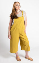 Surya Australia Ethical Cotton Loose Baggy 'Juanita' Overalls from Nepal - Mustard