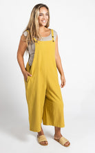 Surya Australia Ethical Cotton Loose Baggy 'Juanita' Overalls from Nepal - Mustard