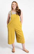 Surya Australia Ethical Cotton Loose Baggy 'Juanita' Overalls from Nepal - Mustard