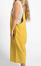 Surya Australia Ethical Cotton Loose Baggy 'Juanita' Overalls from Nepal - Mustard