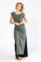 Surya Organic Cotton 'Sarita' Dress made in Nepal - Sage