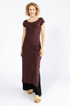 Surya Organic Cotton 'Sarita' Dress made in Nepal - Sangria