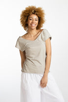 Surya Ethical Organic Cotton Basic 'Mimi' Top - Sand