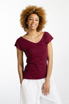 Surya Australia Ethical Organic Cotton Everyday 'Mimi' Top - Berry