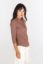 Surya Australia Organic Cotton 'Clementine' Top made in Nepal - Maroon