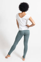 Surya Australia Organic Cotton Leggings made in Nepal - Ocean