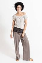 Surya Australia Organic Cotton 'Mantra' Pants made in Nepal - Taupe