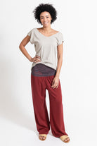 Surya Australia Organic Cotton 'Mantra' Pants made in Nepal - Berry