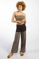 Surya Australia Organic Cotton 'Mantra' Pants made in Nepal - Taupe