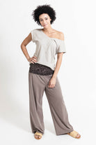 Surya Australia Organic Cotton 'Mantra' Pants made in Nepal - Taupe