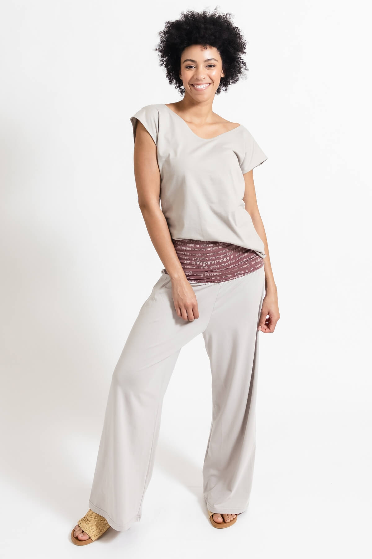 Surya Australia Organic Cotton 'Mantra' Pants made in Nepal - Oatmeal