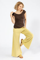 Surya Australia Organic Cotton 'Freedom Pants' made in Nepal - Lemon