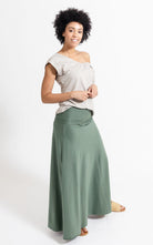 Surya Australia Organic Cotton 'Sonder' Skirt made in Nepal - Ocean