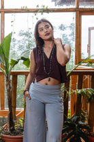 Surya Organic Cotton 'Ayumi' Top made in Nepal - Chocolate