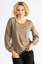 Surya The Label Ethical Organic Cotton 'Zoé' Top made in Nepal - Sage