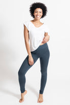 Surya Australia Organic Cotton Leggings made in Nepal - Dusty Grey