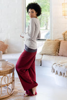 Surya Australia Organic Cotton 'Mantra' Pants made in Nepal - Berry