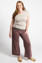 Surya Australia Organic Cotton 'Mantra' Pants made in Nepal - Dusty Mauve