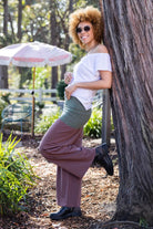 Surya Australia Organic Cotton 'Mantra' Pants made in Nepal - Dusty Mauve