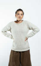 Surya Australia Ethical Wool Jumper made in Nepal - Natural