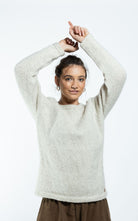 Surya Australia Ethical Wool Jumper made in Nepal - Natural