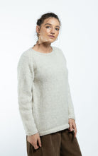 Surya Australia Ethical Wool Jumper made in Nepal - Natural