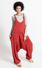 Surya Australia Ethical Cotton 'Bahini' Overalls made in Nepal - Tangerine