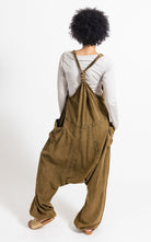 Surya Australia Ethical Cotton 'Bahini' Overalls made in Nepal - Khaki