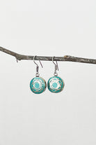 Surya Tibetan Earrings made in Nepal - Chandra