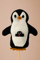 Surya Australia Ethical Wool Felt Hand Puppets made in Nepal - Penguin