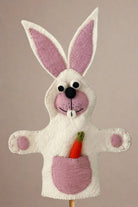 Surya Australia Ethical Wool Felt Hand Puppets made in Nepal - Rabbit